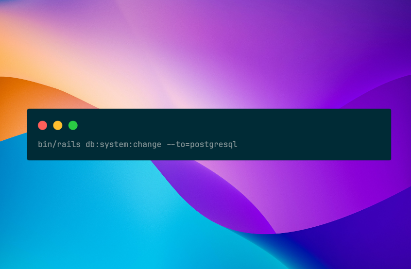 Alterando banco de dados de uma aplicação Ruby On Rails